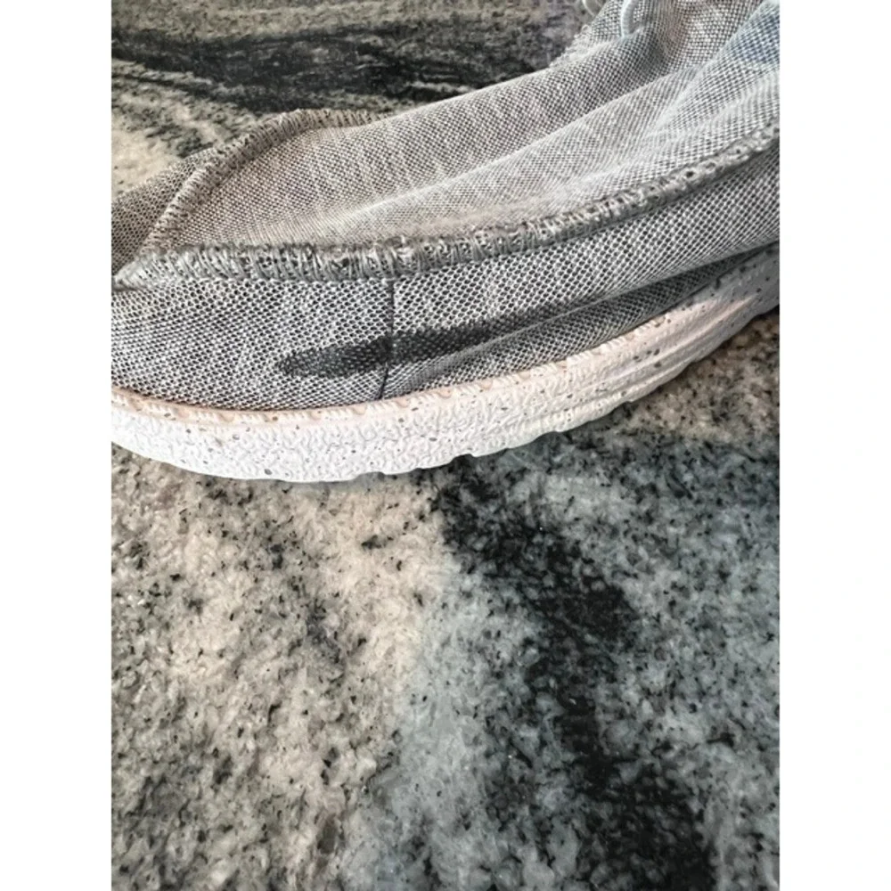 Hey Dude Wally Sport Loafers Men 12 Grey Good Casual Lightweight Slip On Shoes
